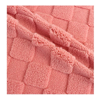 Tecido Sherpa Jacquard Cordeiro Check