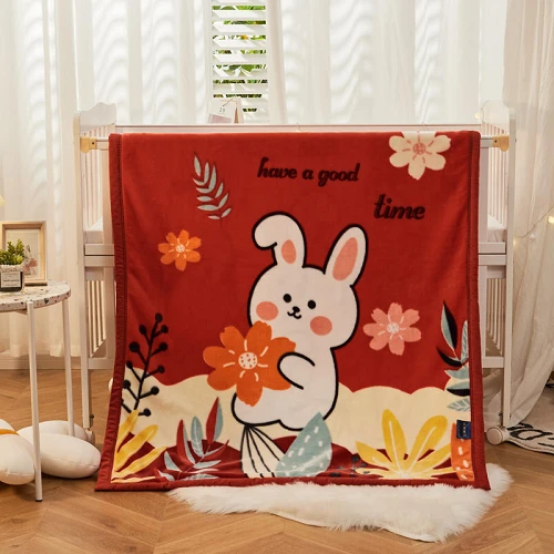 Cobertor de bebê Raschel de camada dupla