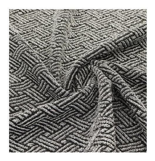 Tecido de malha jacquard de filigrana