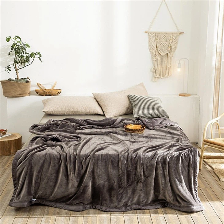 grey flannel blanket