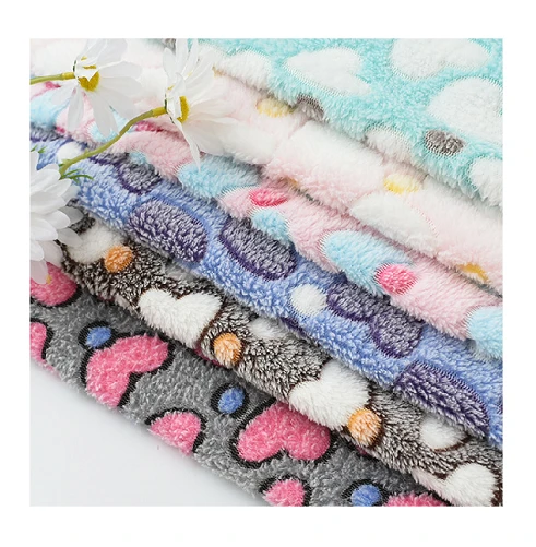Tecido de flanela estampado jacquard
