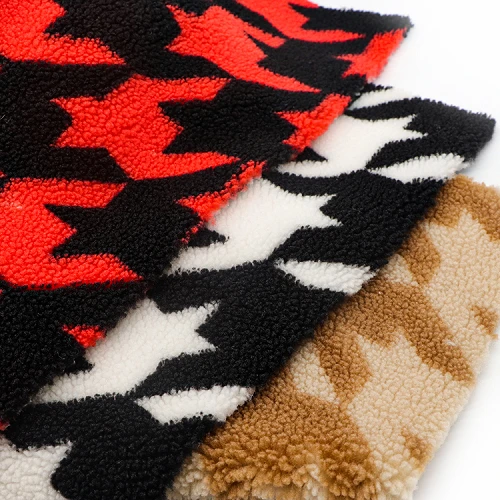 Tecido Jacquard Sherpa Fleece