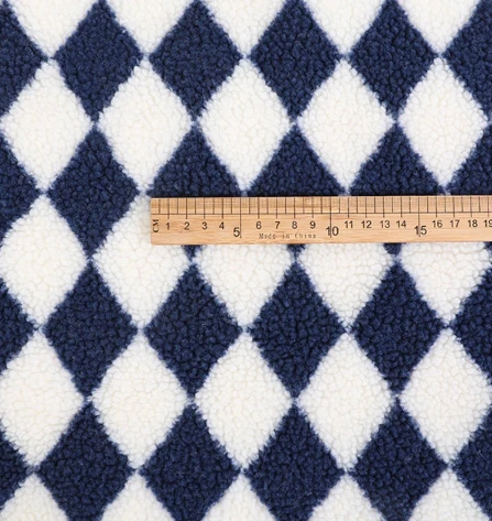 Um lado de impressão lateral Sherpa Fleece Fabric para vestuário