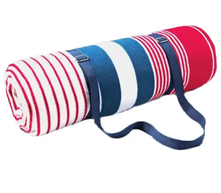 Picnic Blanket With Leather Strap