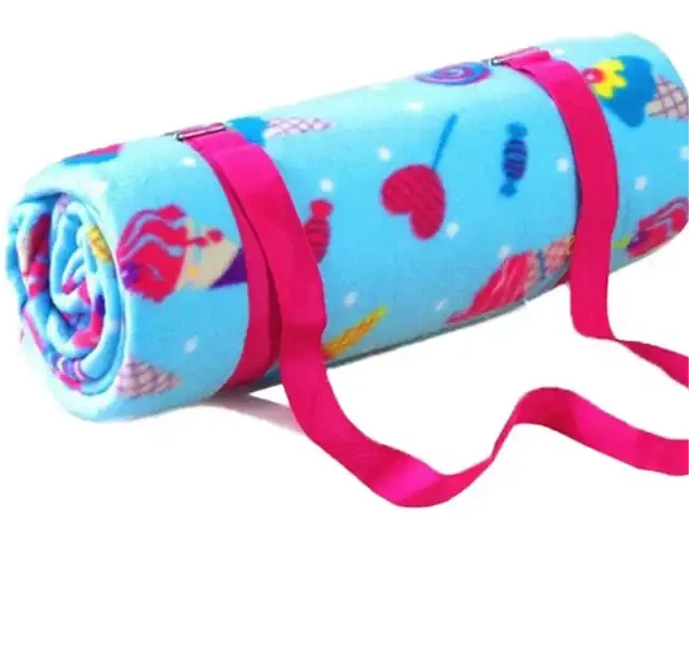 Picnic Blanket With Leather Strap