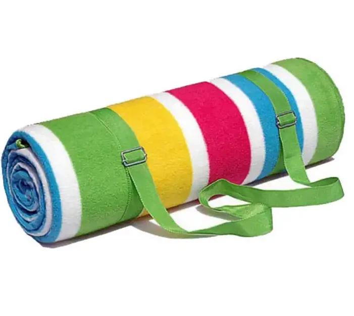 Picnic Blanket With Leather Strap