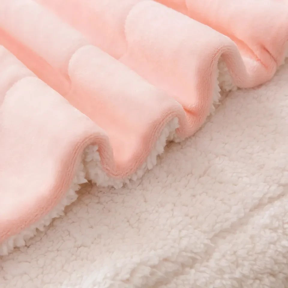 Cobertor Sherpa Rosa