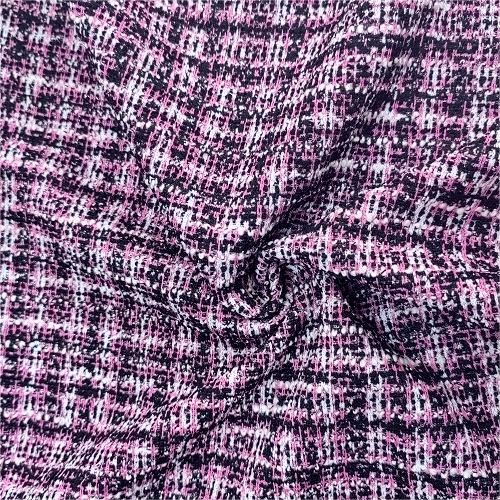 Tecido jacquard de tricô xadrez