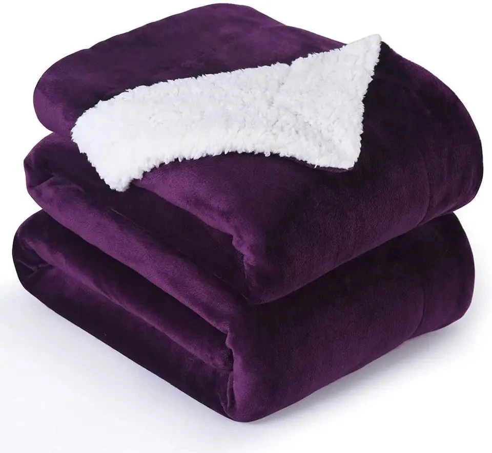 Cobertor Sherpa Roxo