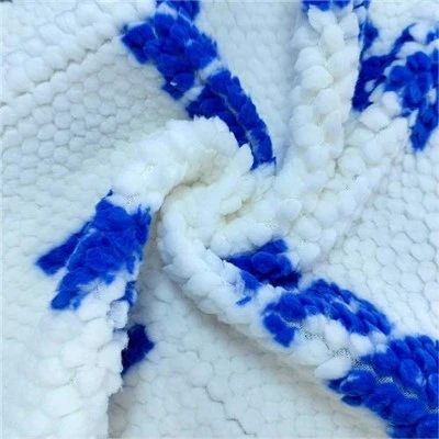 Tecido Jacquard Sherpa 3D para cobertor
