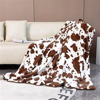 Cobertor de capa de vaca estampado