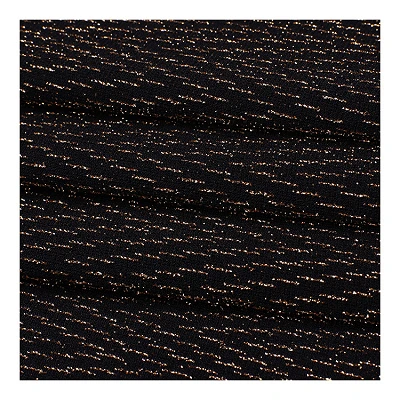 Tecido de malha jacquard dourado e prateado