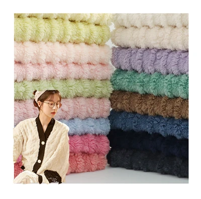 Tecidos Sherpa para tricô Jacquard