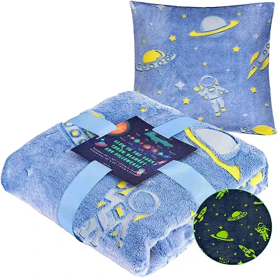 Cobertor luminoso com travesseiro