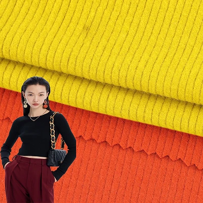 Tecido canelado para vestido feminino