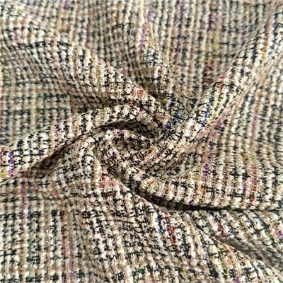Tecido jacquard tingido com fio elástico