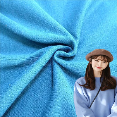 Fleece Terry escovado de malha sólida