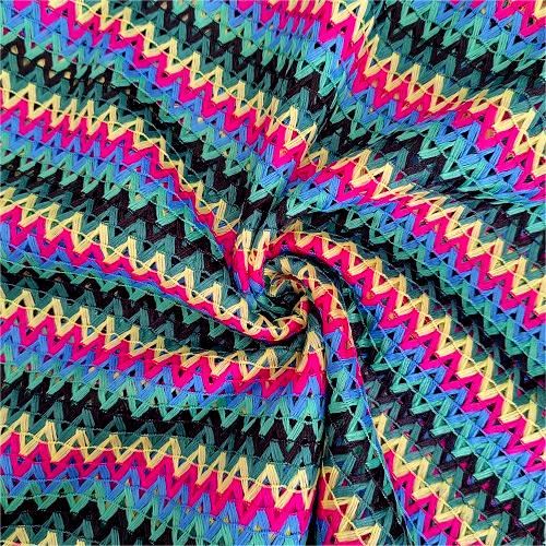 Tecido crepe de malha envolvente