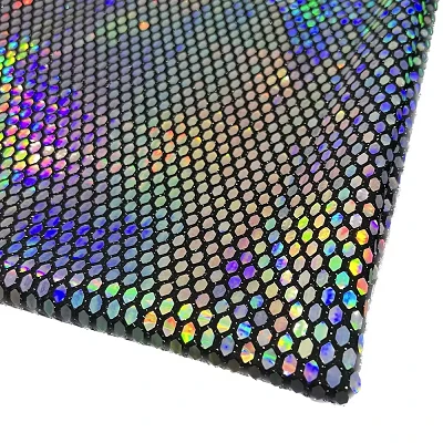 Tecido holográfico de lantejoulas