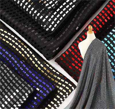 Sequins Mesh Fabric For Wedding Dress