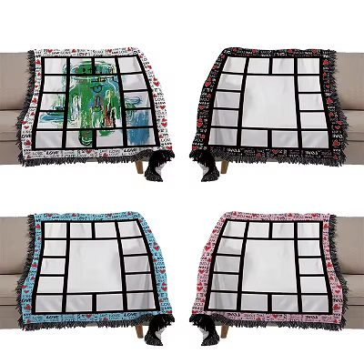 Cobertor de sublimação com borla